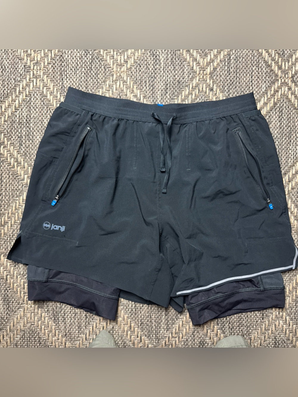 Janji AFO Running Shorts Mens Small Black Lined Lightweight 5 Inch Quick Dry